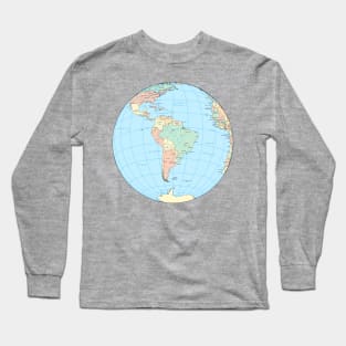 WORLD GLOBE Long Sleeve T-Shirt